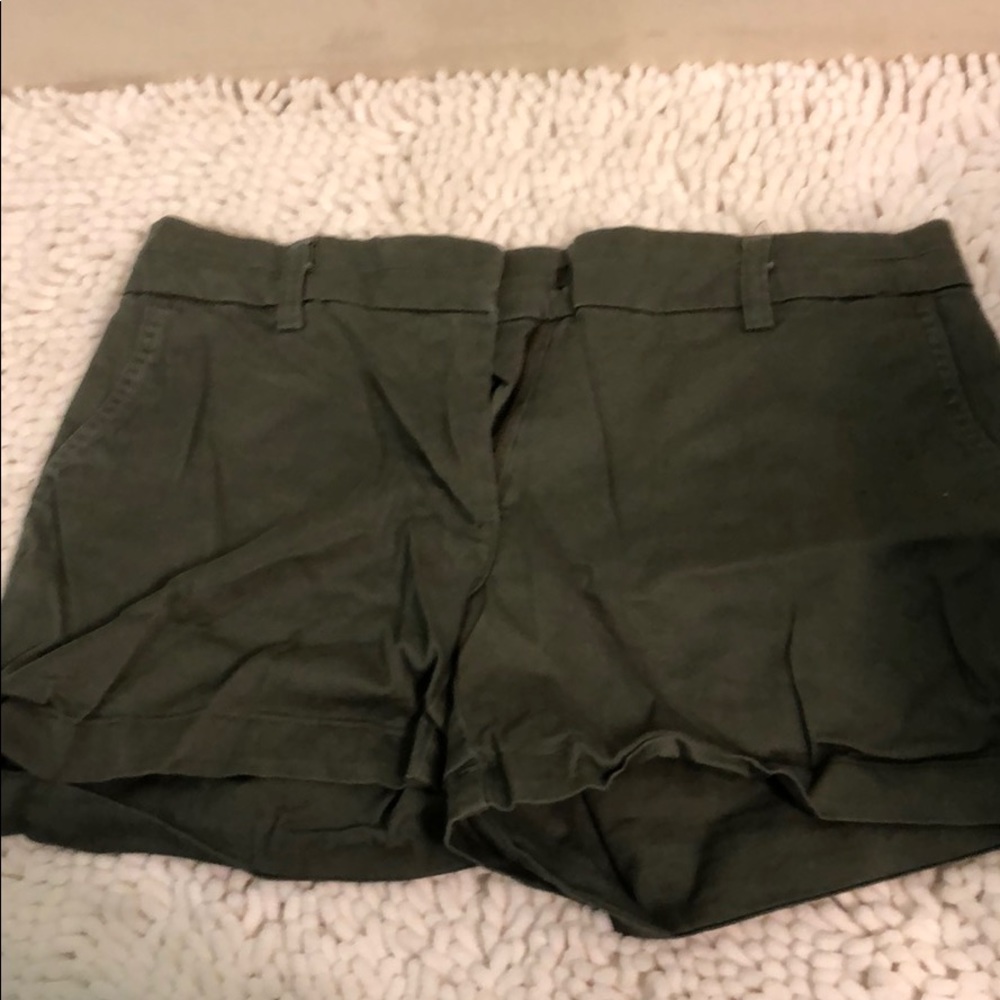 Olive green shorts